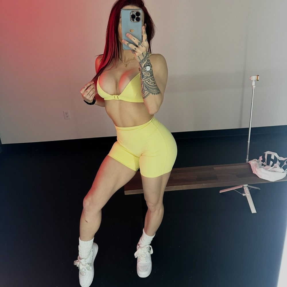 TLF Yellow Women's Bra and Shorts Set